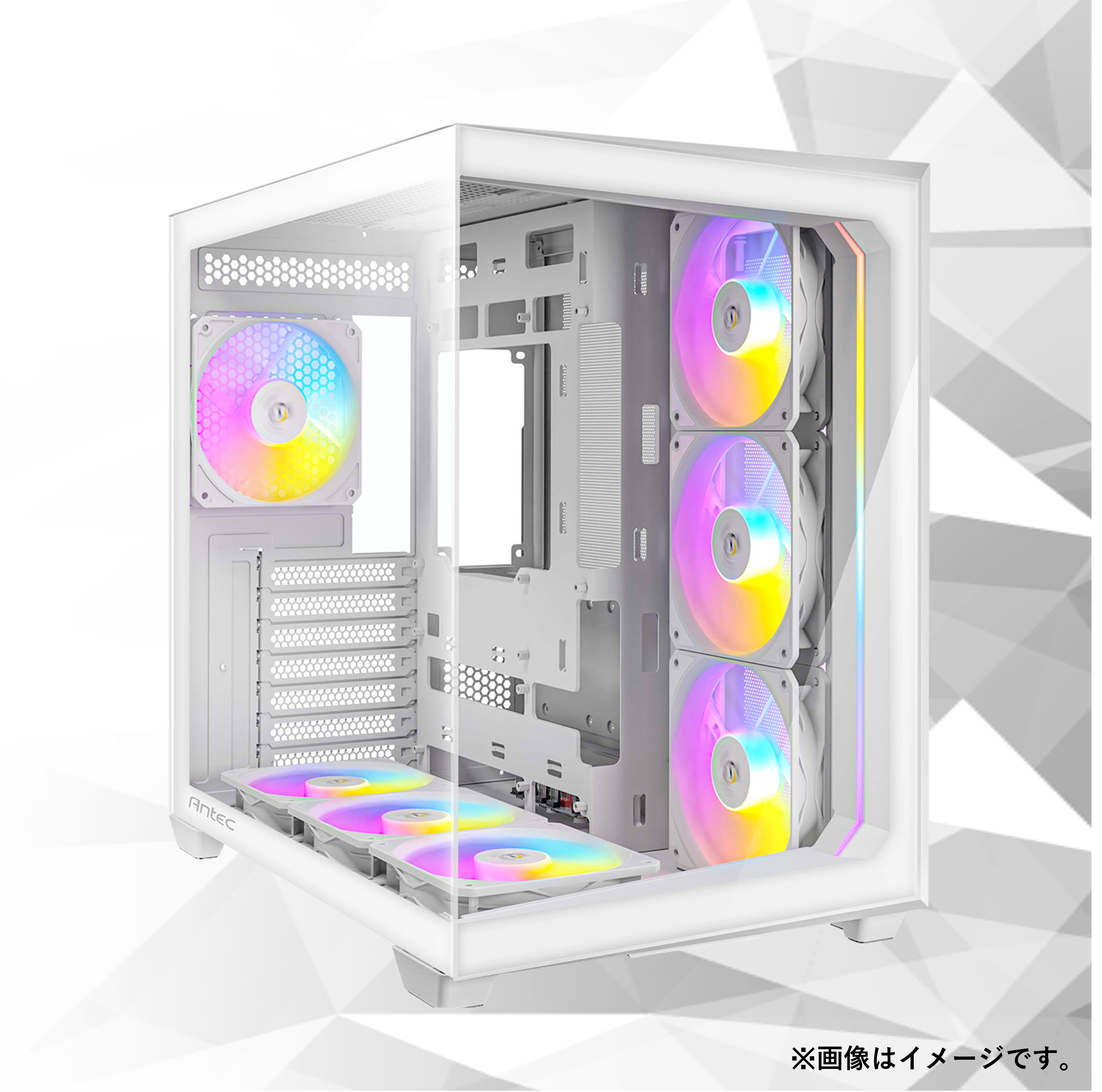 Ryzen7 7800X3D RTX 5070Ti ホワイトミドルタワー RGB